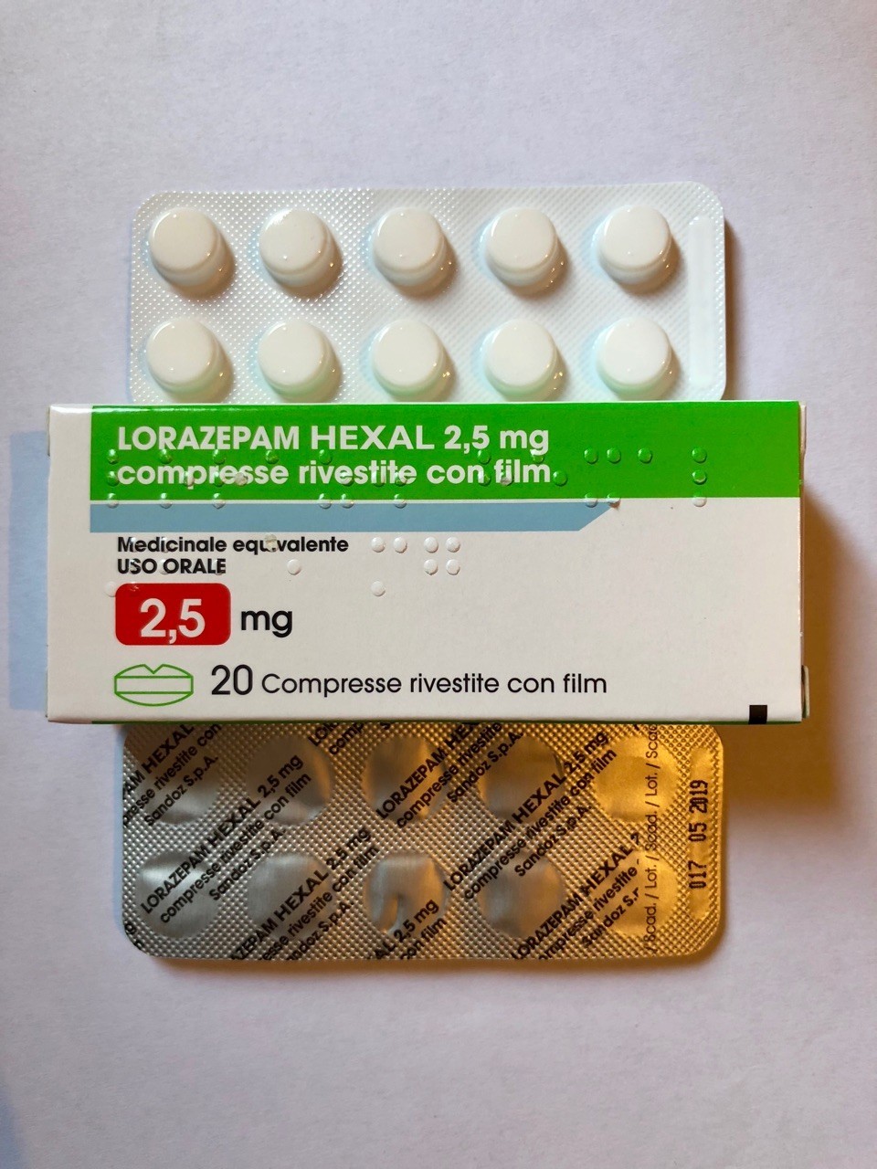 Lorazepam Ativan Hexal 2.5mg Brand T