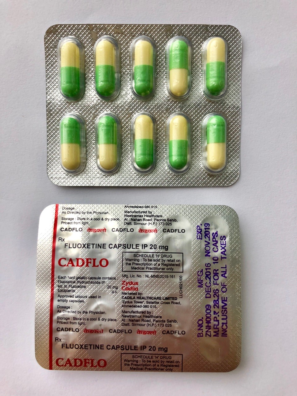 Fluox Prozac (Fluoxetine / Lovan) 20 mg