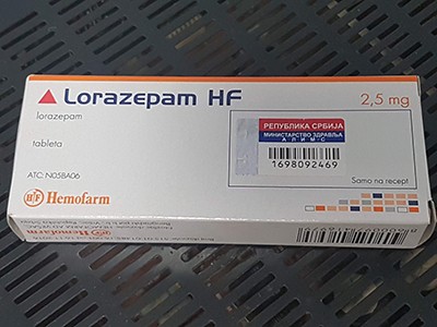 Lorazepam (Ativan) 2.5 mg Brand (Tavor)