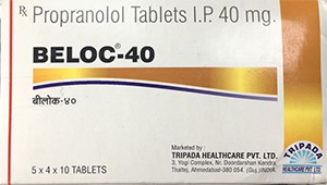 Propranolol Inderal 40 mg