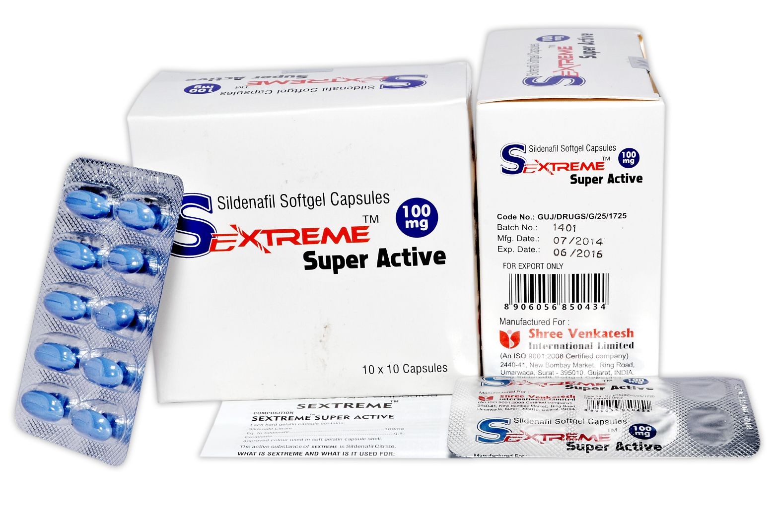 Viagra Super Active Generico (Sildenafil citrato) 100mg